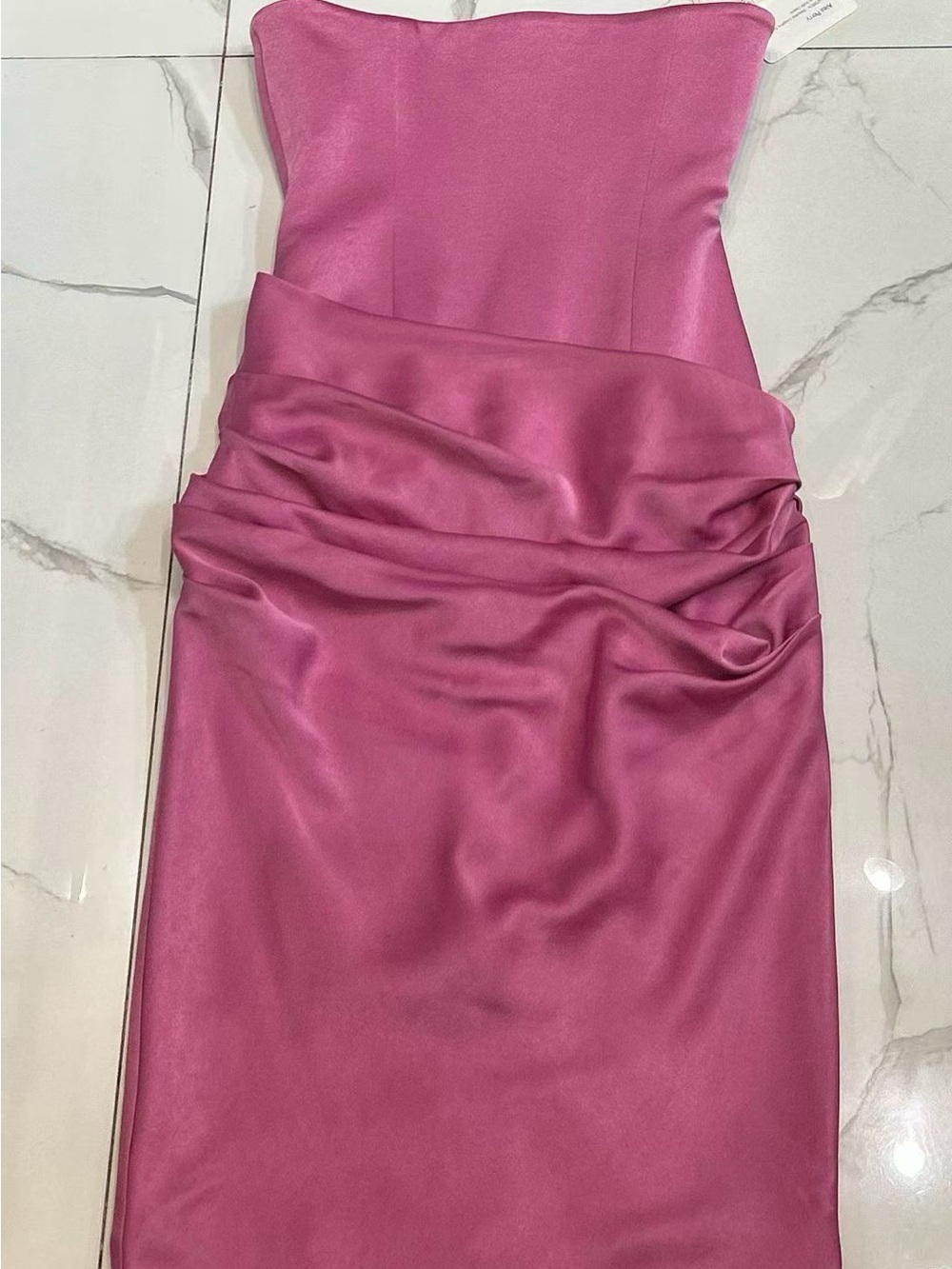 NWOT Alex Perry Strapless Rose Pink Sheath Dress, Size US 6